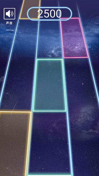 节奏的钢琴白块