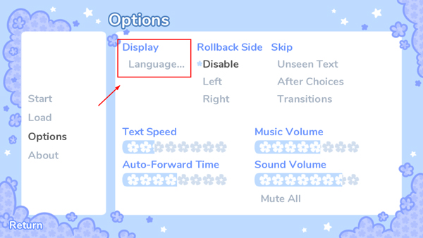 Starry Flowers官方正版怎么设置中文截图2