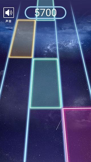 节奏的钢琴白块