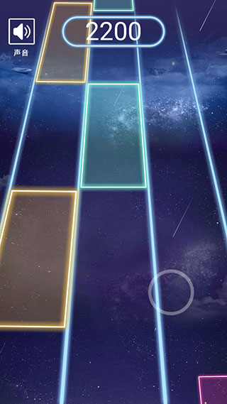 节奏的钢琴白块