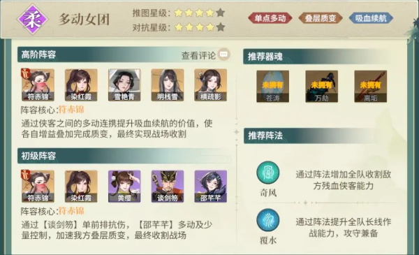 阵容推荐截图2