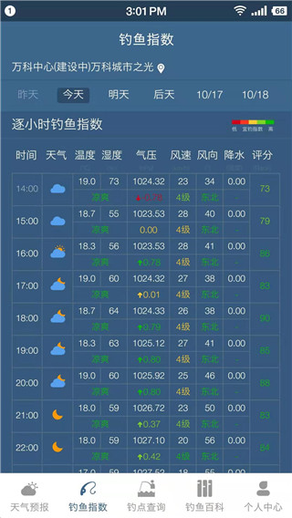 钓鱼天气预报app
